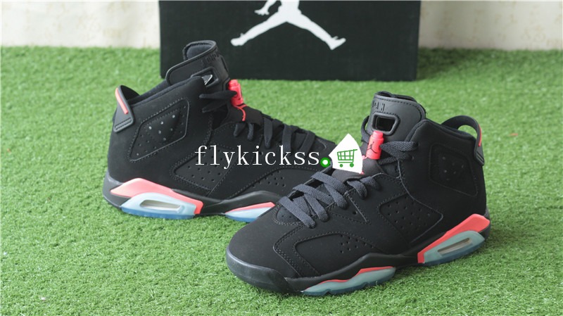 Authentic Air Jordan 6 Retro Black Infrared GS